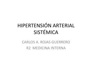 hipertensi n arterial sist mica
