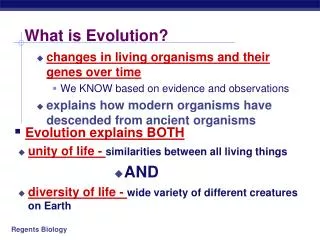 What is Evolution?
