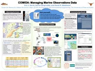 COMIDA: Managing Marine Observations Data