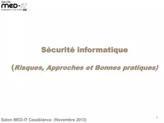 s curit informatique r isques approches et bonnes pratiques