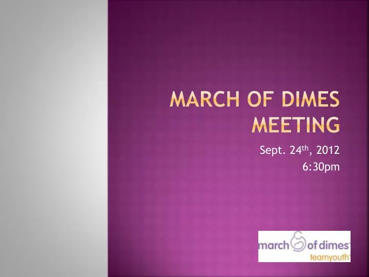 march of dimes meeting