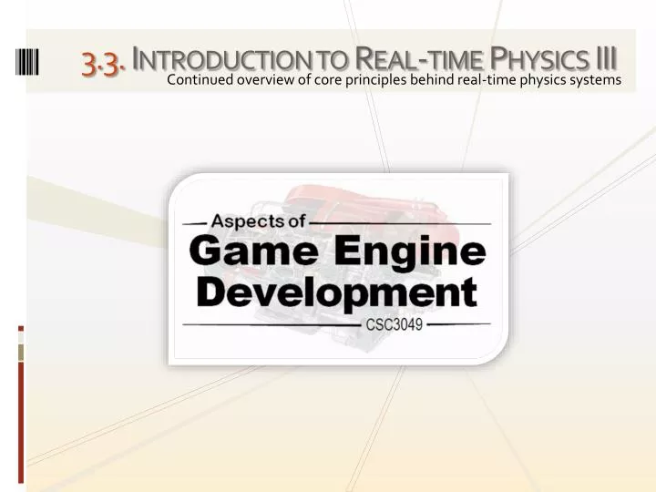 3 3 introduction to real time physics iii