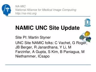 NAMIC UNC Site Update