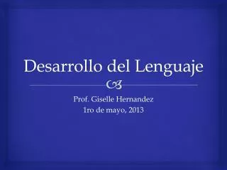 desarrollo del lenguaje