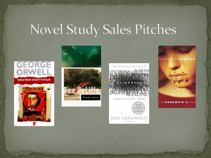 novel study sales pitches