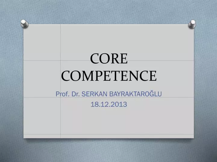 core competence