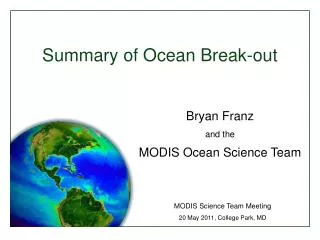 Summary of Ocean Break-out