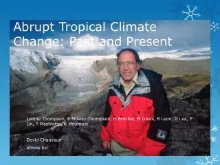 Abrupt Tropical Climate Change: Past and Present