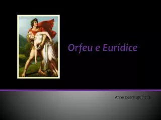 orfeu e eur dice