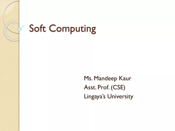 soft computing