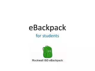 eBackpack