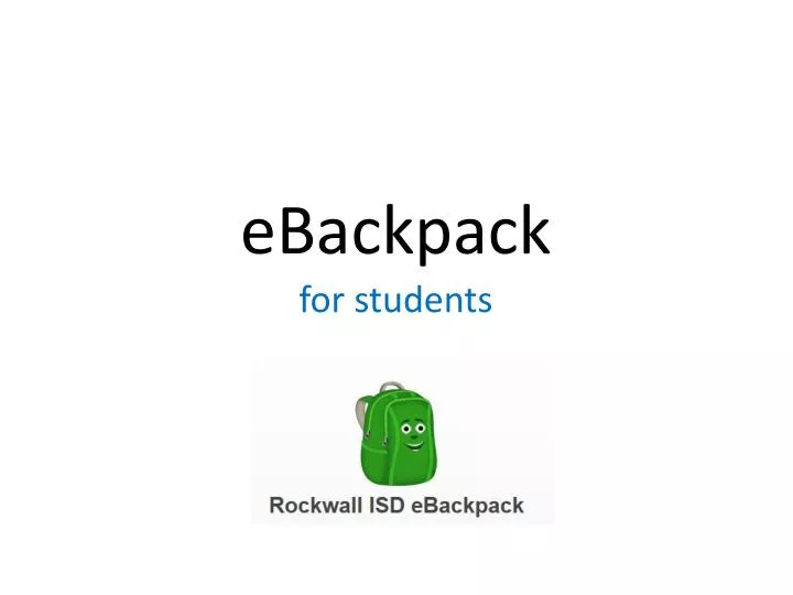 ebackpack