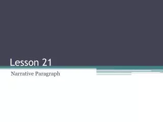 lesson 21