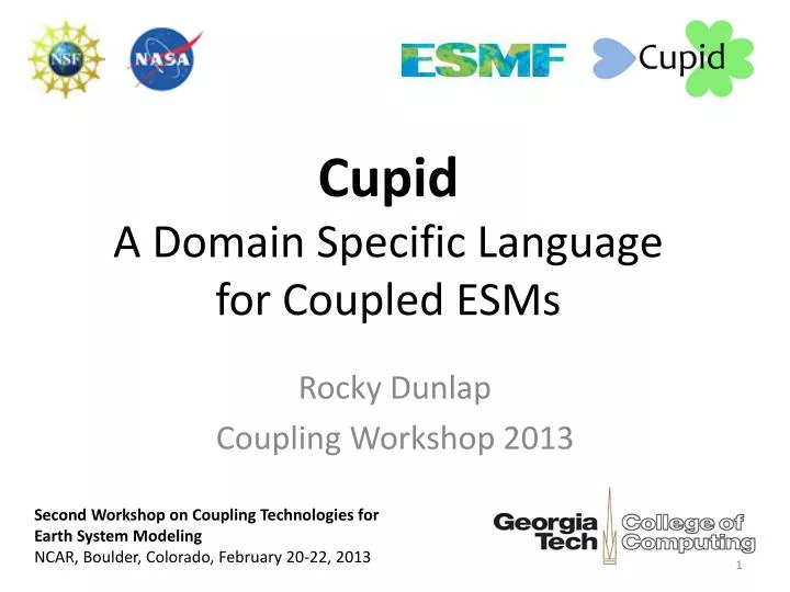cupid a domain specific language for coupled esms