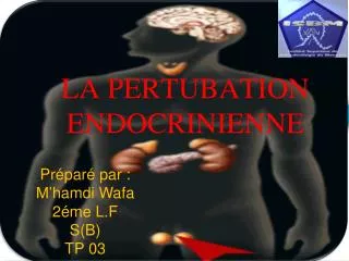 la pertubation endocrinienne