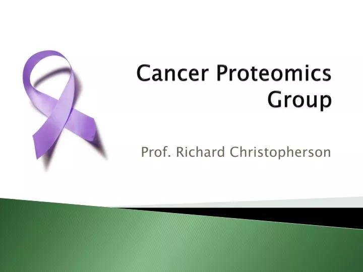 cancer proteomics group