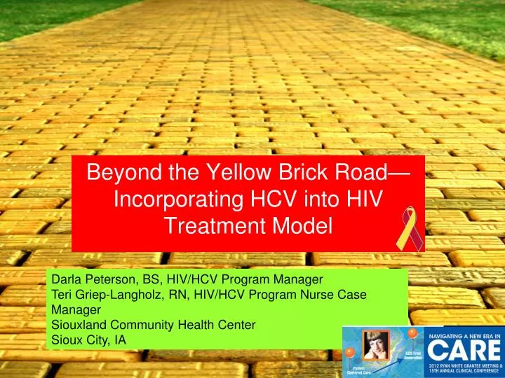 beyond the yellow brick road incorporating hcv into hiv treatment model