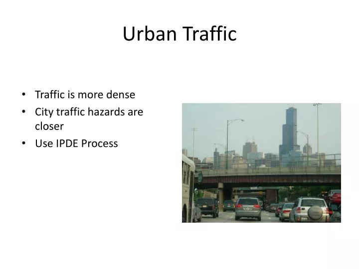 urban traffic