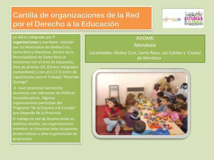 cartilla de organizaciones de la red por el derecho a la educaci n