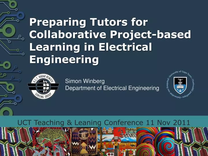 preparing tutors for collaborative project based learning in electrical engineering