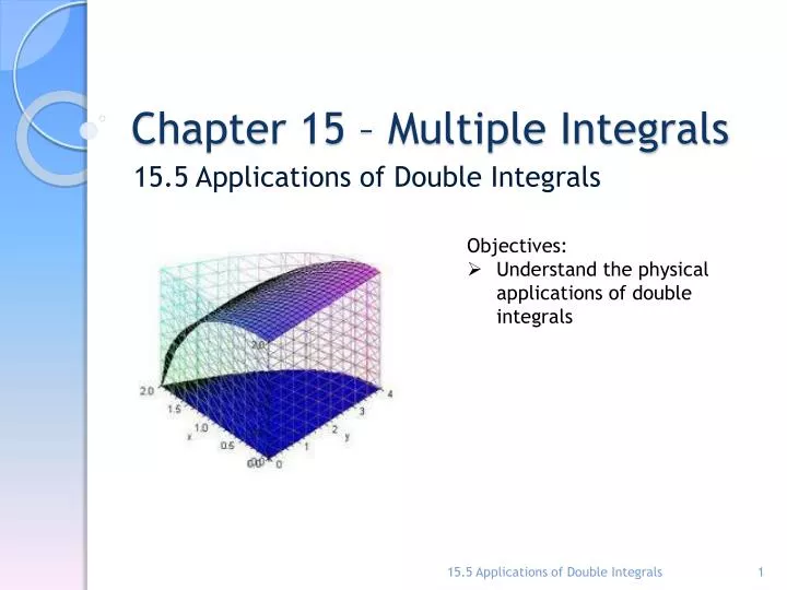 chapter 15 multiple integrals