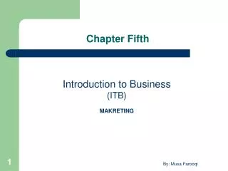 Chapter Fifth