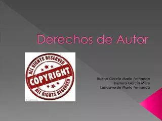 derechos de autor