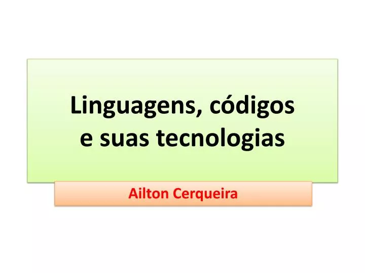 linguagens c digos e suas tecnologias