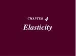 CHAPTER 4 Elasticity - slide 1