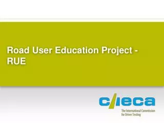 Road User Education Project - RUE
