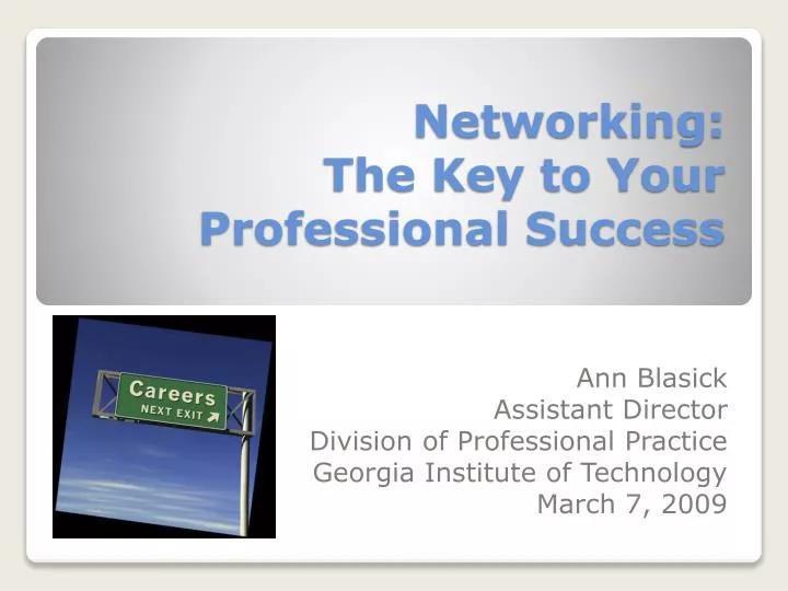 networking the key to your professional success