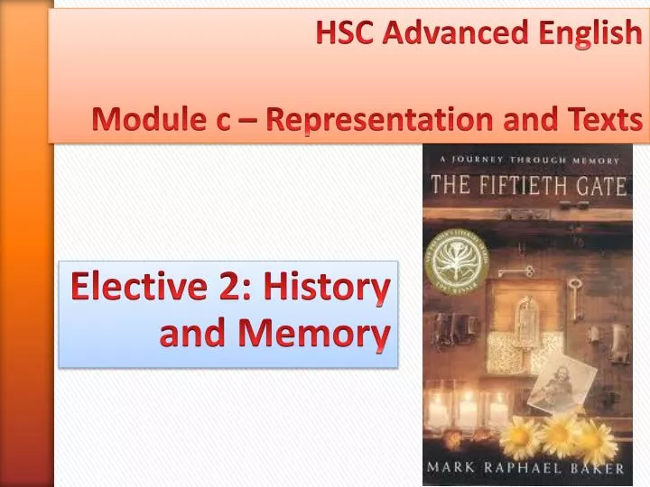 elective 2 history and memory