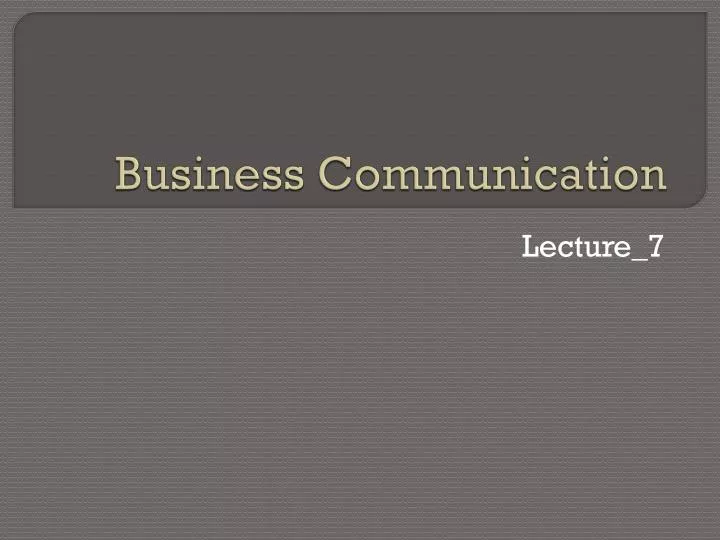 business communication