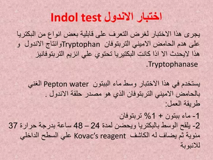 indol test