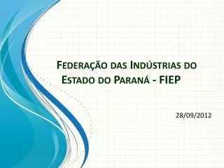 federa o das ind strias do estado do paran fiep
