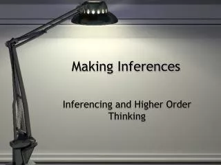 Making Inferences