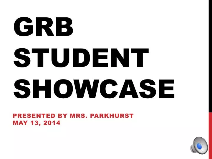 grb student showcase