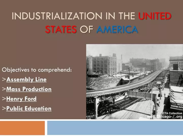 industrialization in the united states of america