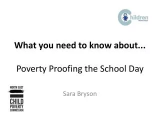 What you need to know about... Poverty Proofing the School Day