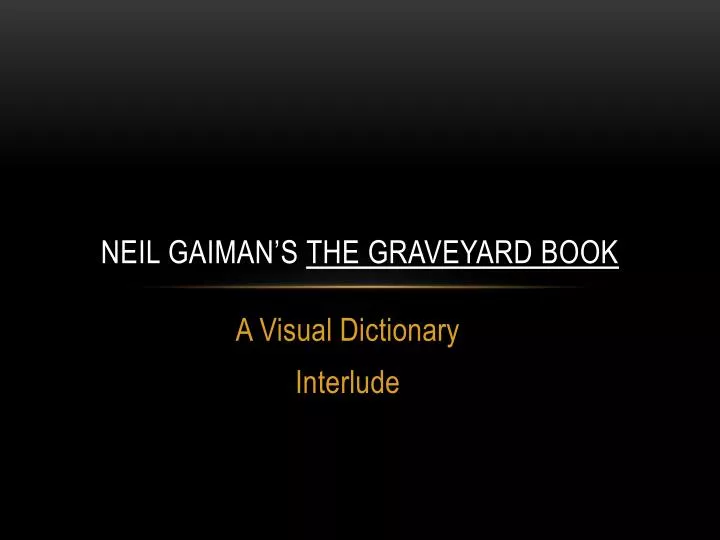 neil gaiman s the graveyard book