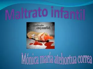 maltrato infantil