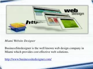 Miami Website Designer