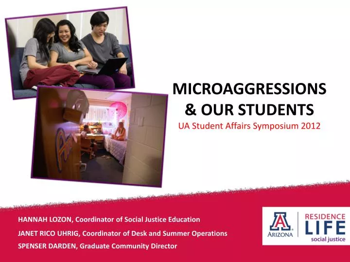 microaggressions our students ua student affairs symposium 2012