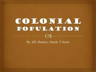 Colonial population