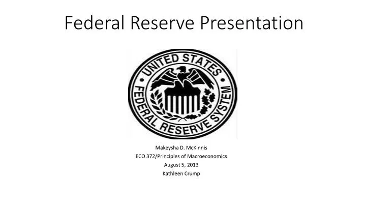 federal reserve presentation