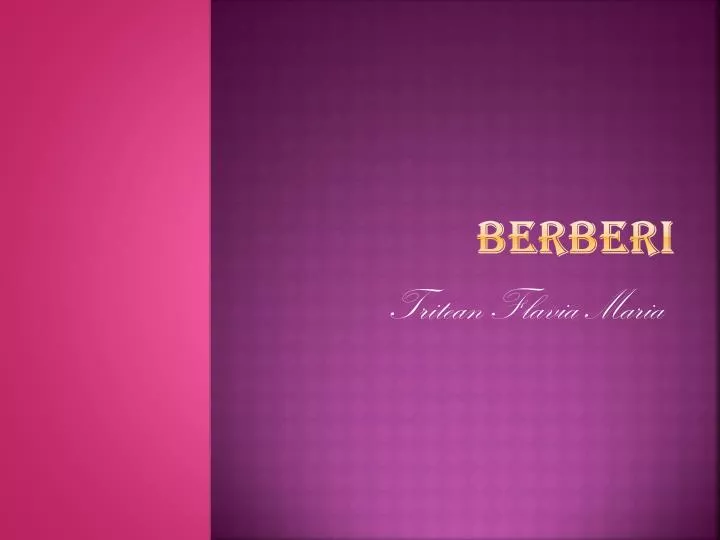 berberi