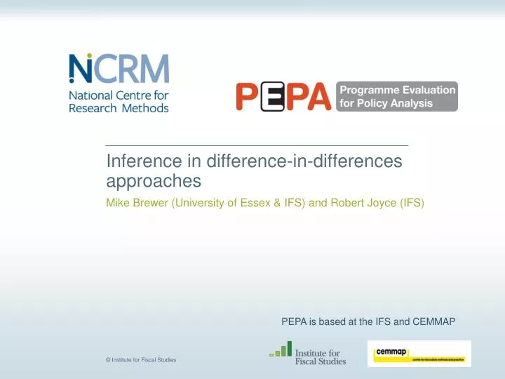 inference in difference in differences approaches