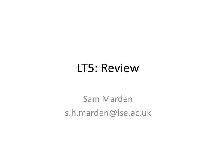 lt5 review