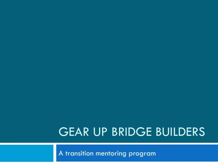 gear up bridge builders