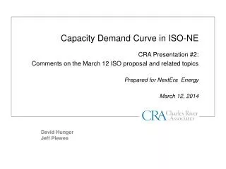 Capacity Demand Curve in ISO-NE